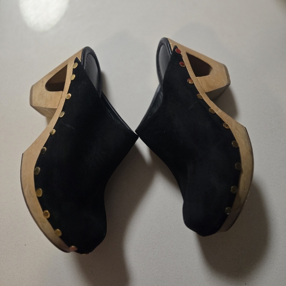 Tamara Mellon Grass Roots 80 Suede clogs Size 39/8 - Picture 4 of 14